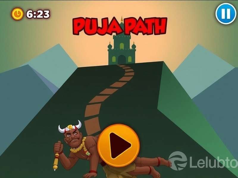 Puja Path temple navigation in Masala Rush Puja Path gameplay screenshot